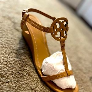 Tory Burch T-Strap Wedge Sandals